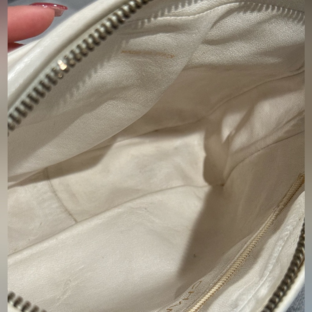 Vintage Chanel Camera Bag White Lambskin Tassel Crossbody 1-Series 24k Gold - Picture 11 of 13